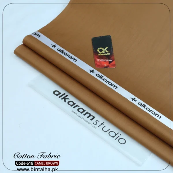 Al Karam Cotton-Camel-Brown-618